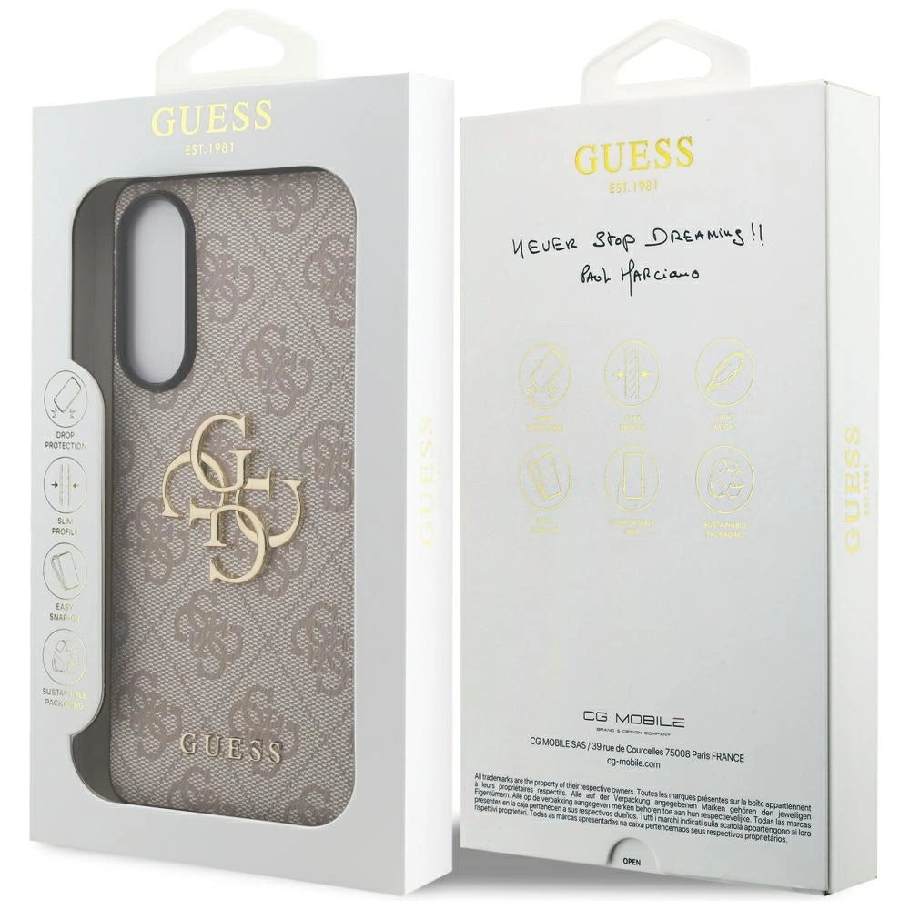 Guess Big 4G Logo Classic Logo Case til Samsung Galaxy S25 Edge - Pink