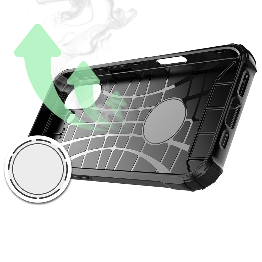 Hybrid Armor case til iPhone 17 - sort