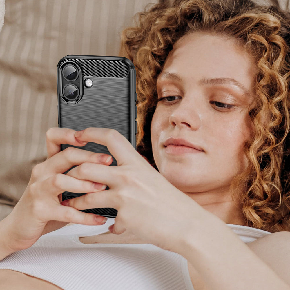 Carbon Case til iPhone 17 - sort