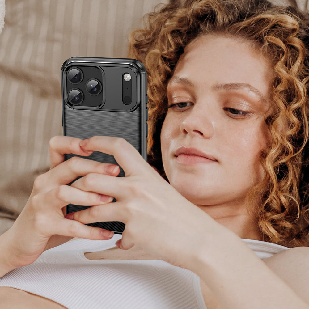 Carbon Case til iPhone 17 Pro - sort