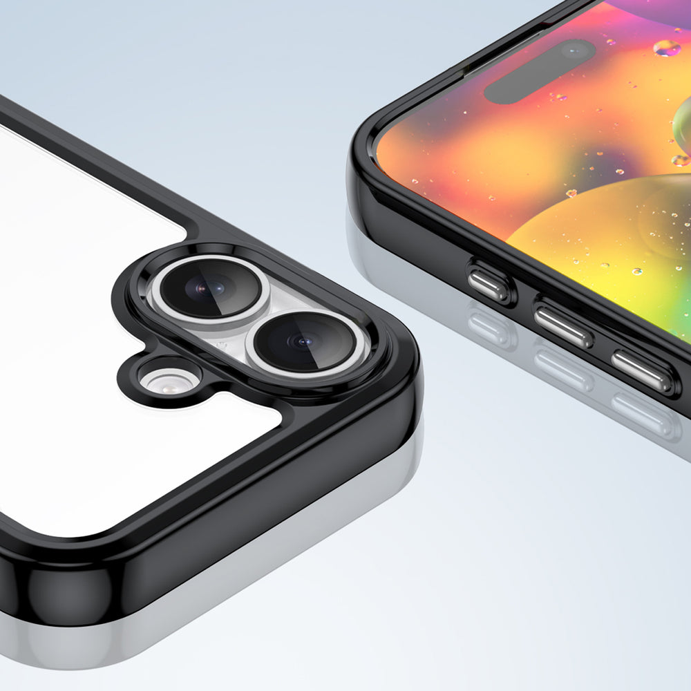 Outer Space iPhone 17 Case - sort gennemsigtigt