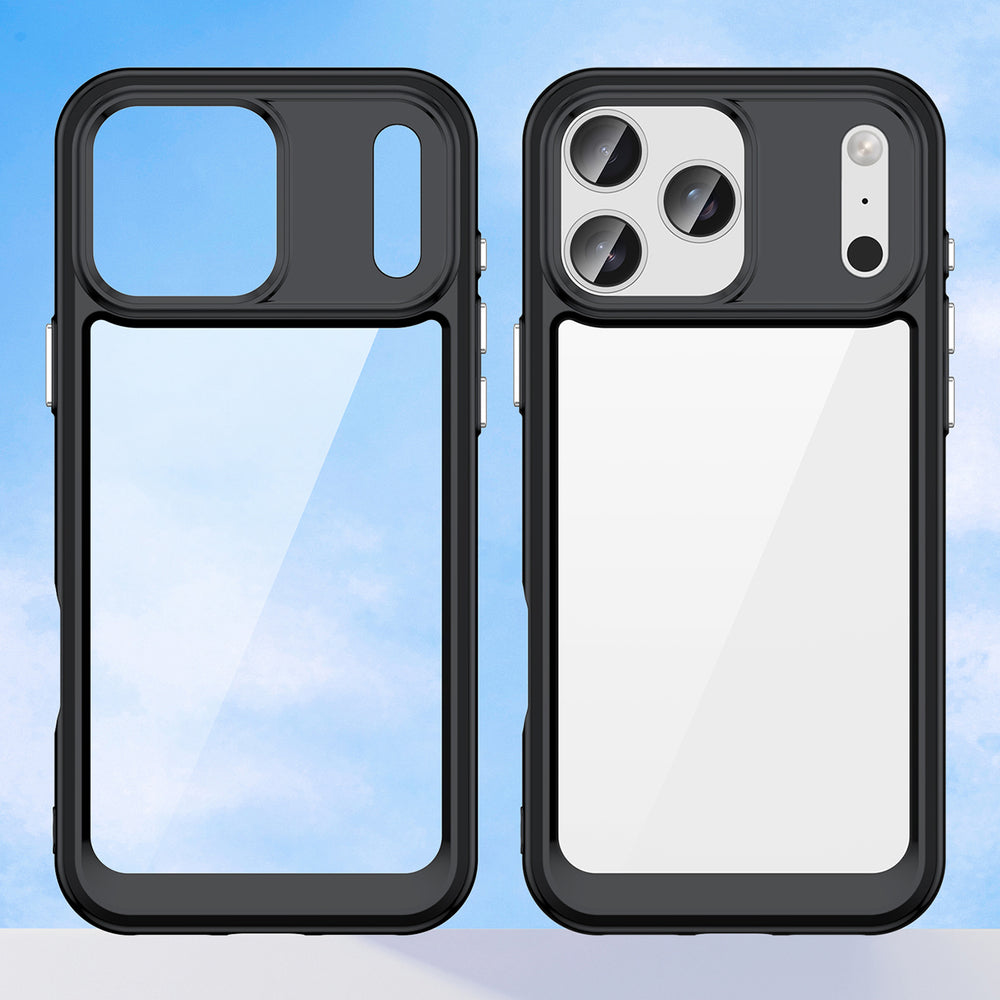 Outer Space Case til iPhone 17 Pro Max - sort gennemsigtigt