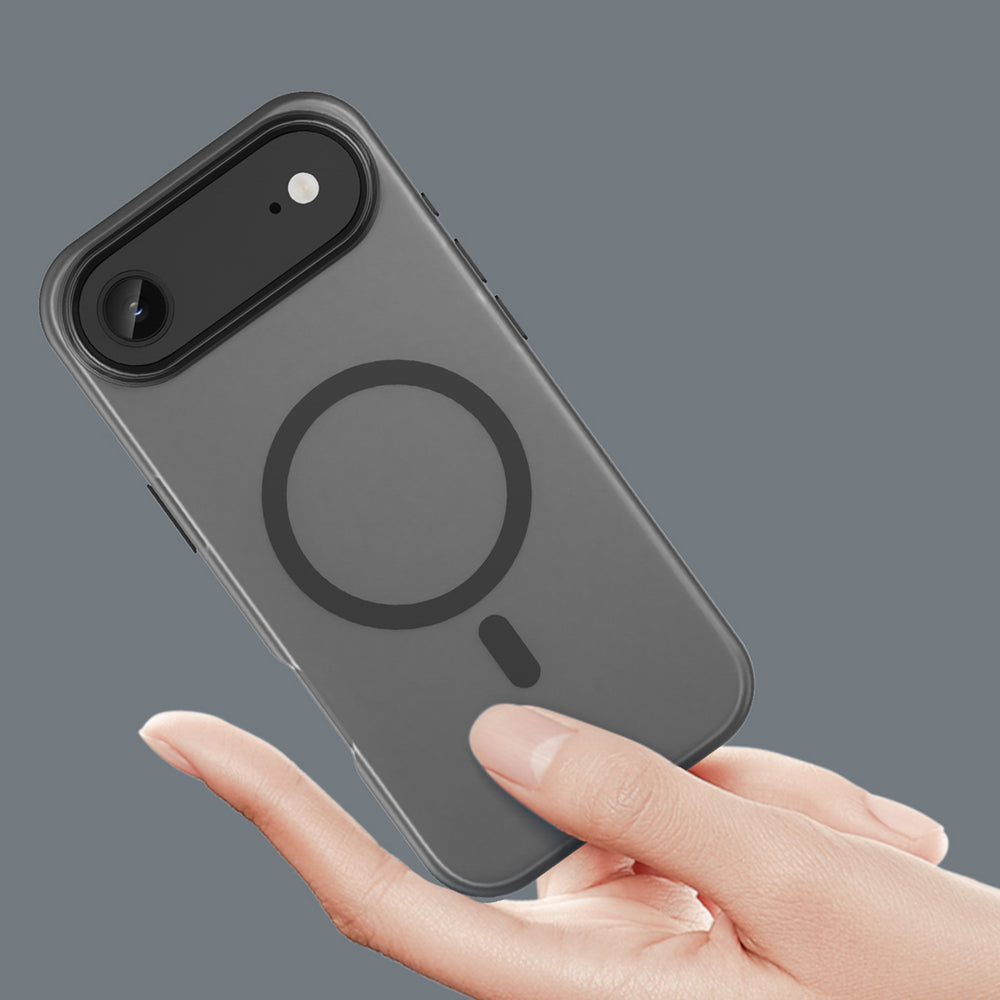 Magnetisk slibende iPhone 17 Air Case Kompatibel med MagSafe - Matte Black