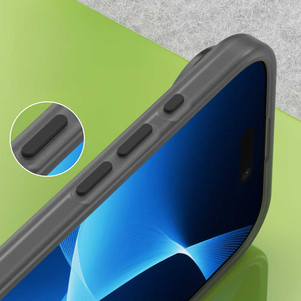 Magnetisk slibende iPhone 17 Air Case Kompatibel med MagSafe - Matte Black