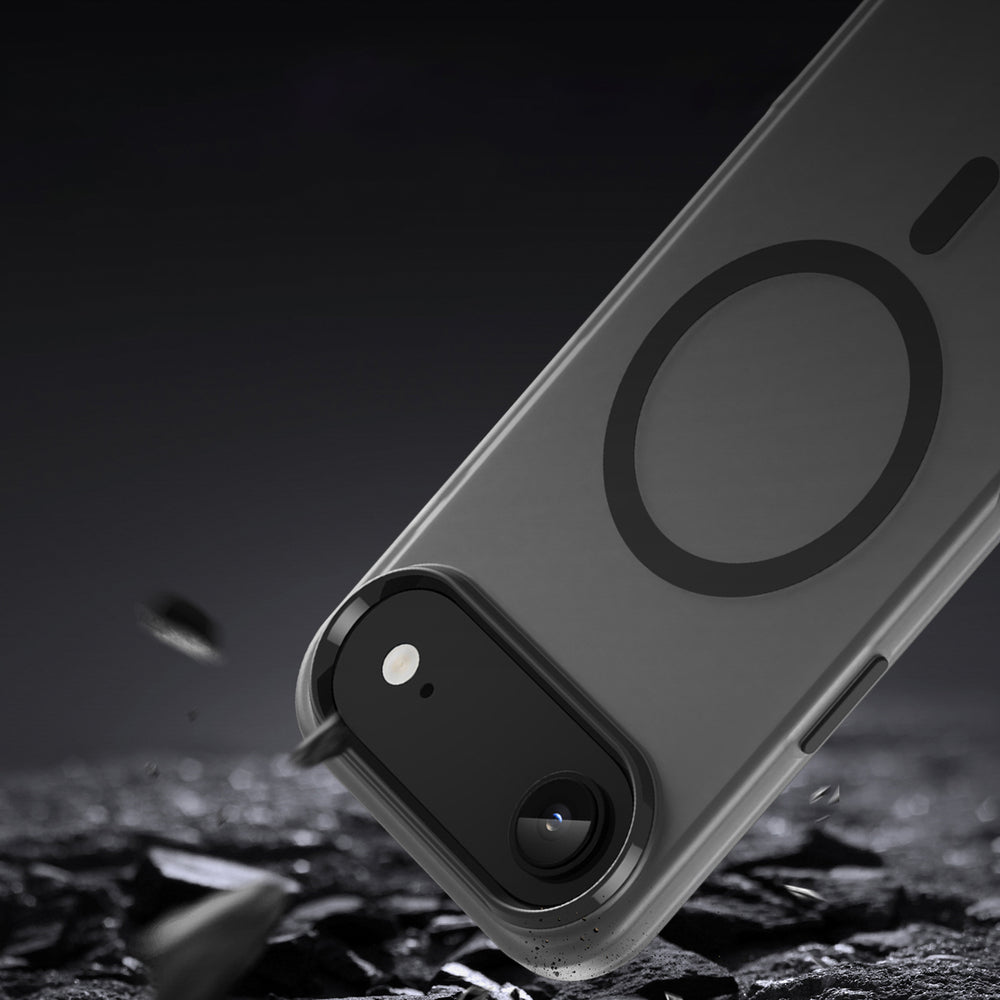 Magnetisk slibende iPhone 17 Air Case Kompatibel med MagSafe - Matte Black