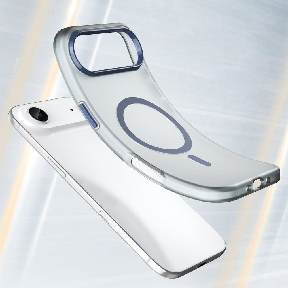 Magnetisk slibende iPhone 17 Air Case Kompatibel med MagSafe - Matte Blue