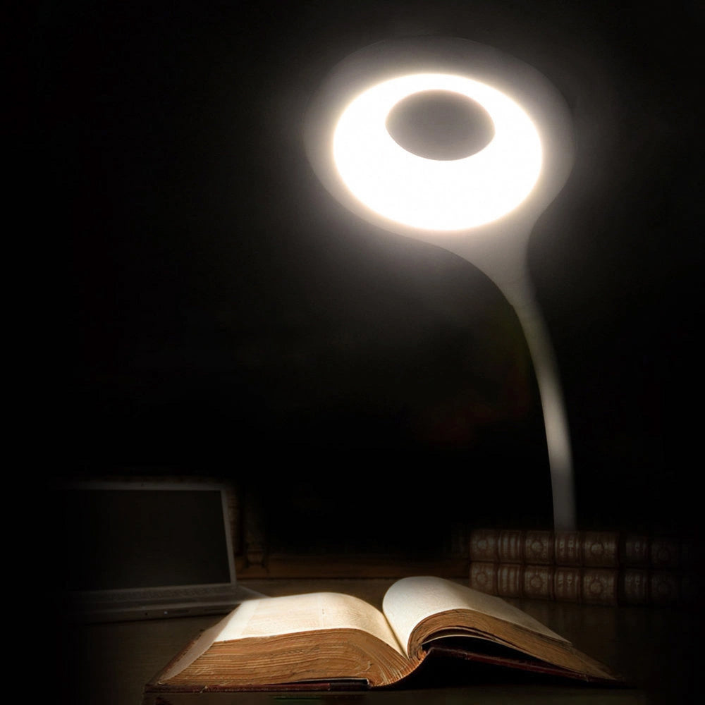 Mini Wozinsky trådløs LED-læslampe med Clip + USB-C-kabel - hvid