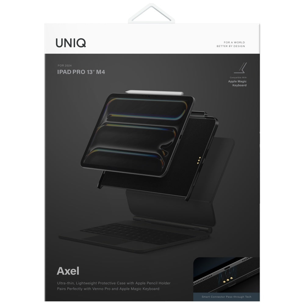Uniq Axel Case til iPad Air 13" 2024 / 2025 / iPad Pro 13" 2024 - sort