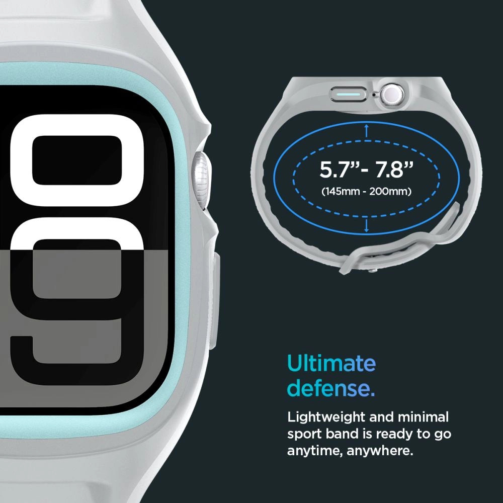 Spigen Liquid Air Pro Strap til Apple Watch 10 46mm - Grå