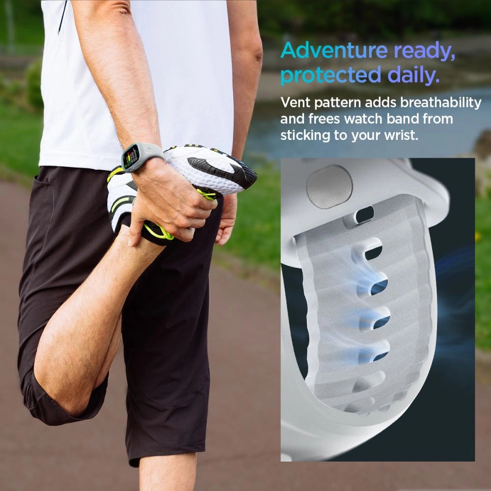 Spigen Liquid Air Pro Strap til Apple Watch 10 46mm - Grå