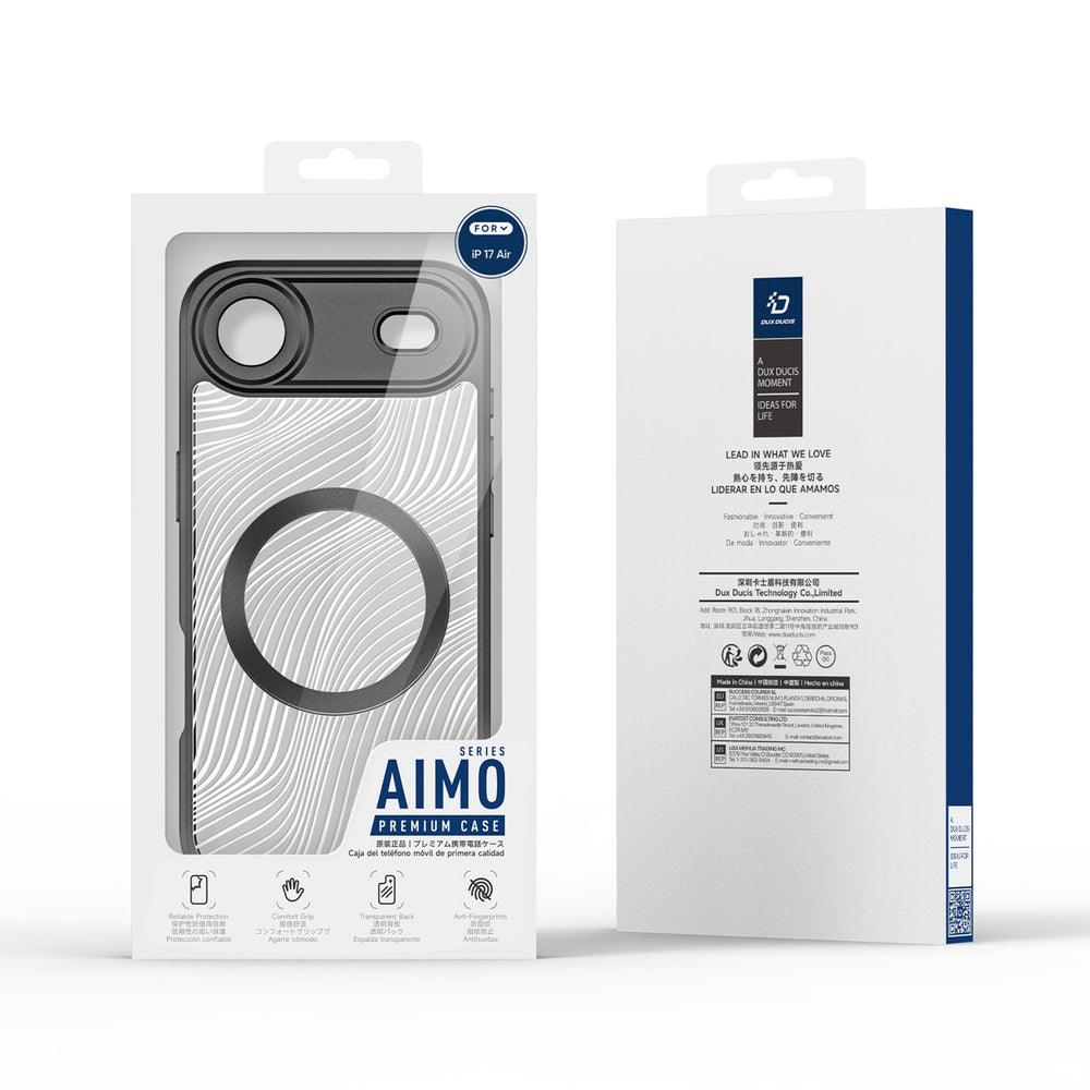 Dux Ducis Aimo Mag Case med magnetisk ring til iPhone 17 Air Sort