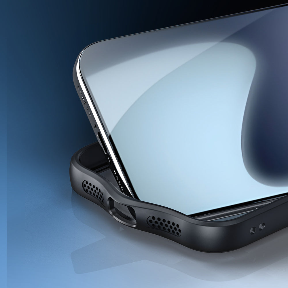 Dux Ducis Aimo Mag Case med magnetisk ring og stativ til iPhone 17 Pro Max - sort