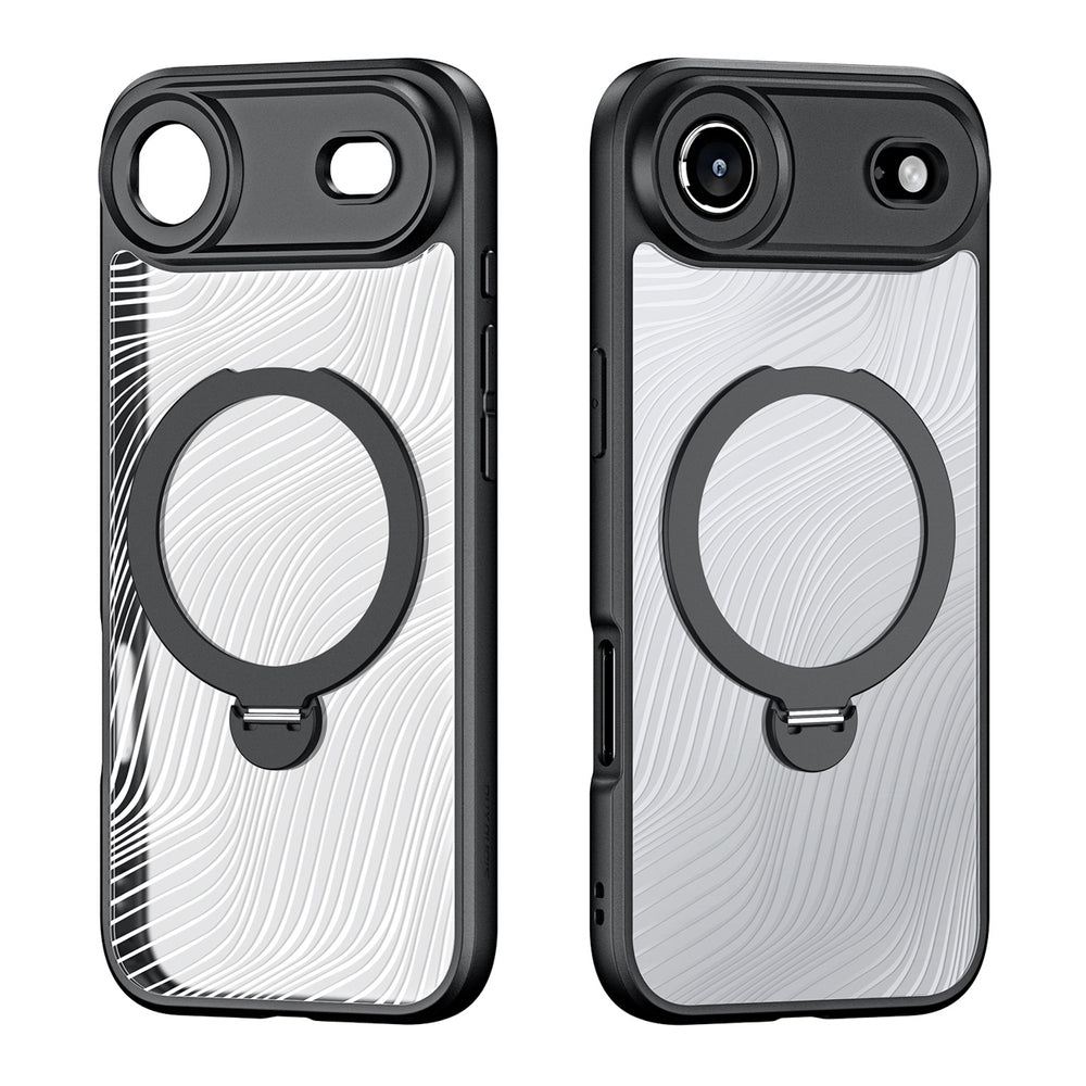 Dux Ducis Aimo Mag Case med magnetisk ring og stativ til iPhone 17 Air Sort