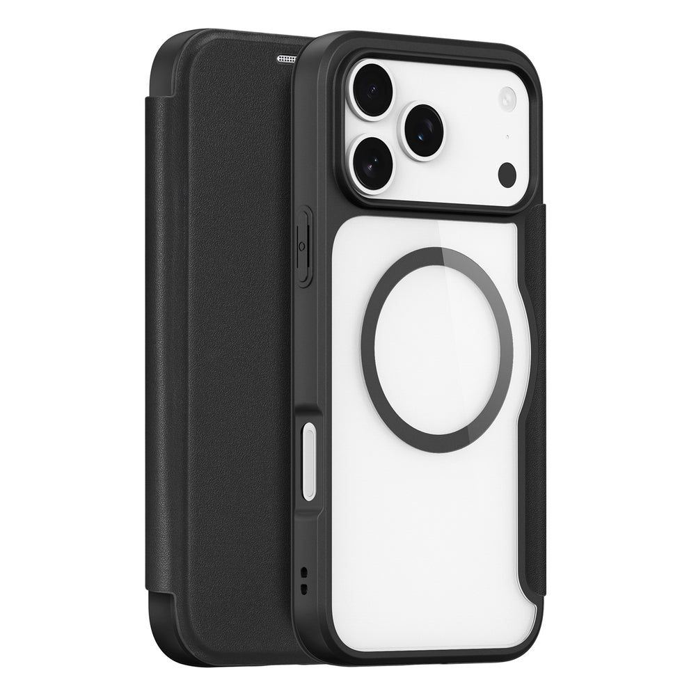 Dux Ducis Skin X Pro Case til iPhone 17 Pro med Wallet, MagSafe Kompatibel - sort