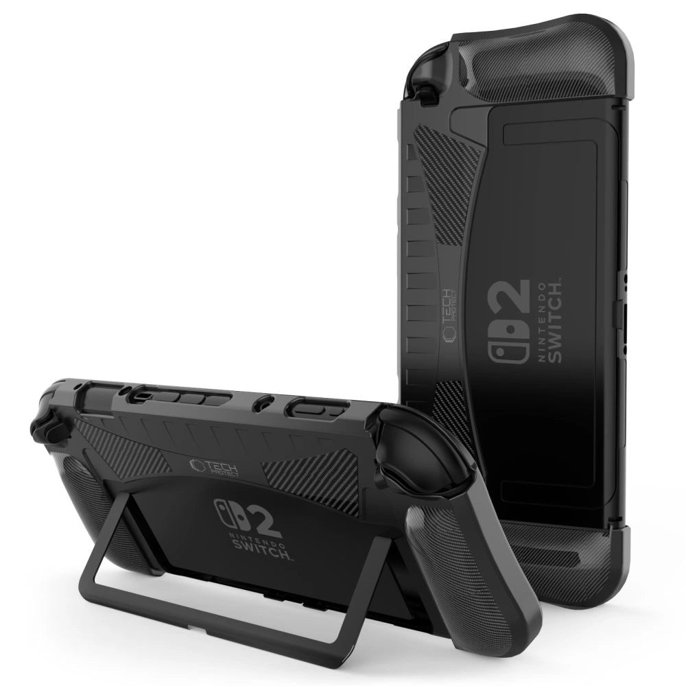 Tech-Protect TPUCarbon Case til Nintendo Switch 2 - sort