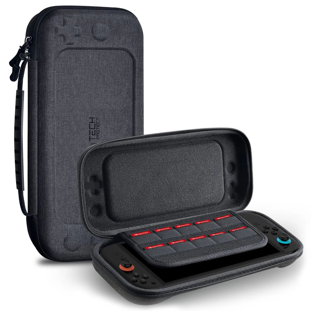 Tech-Protect Hardpouch case til Nintendo Switch 2 - grå