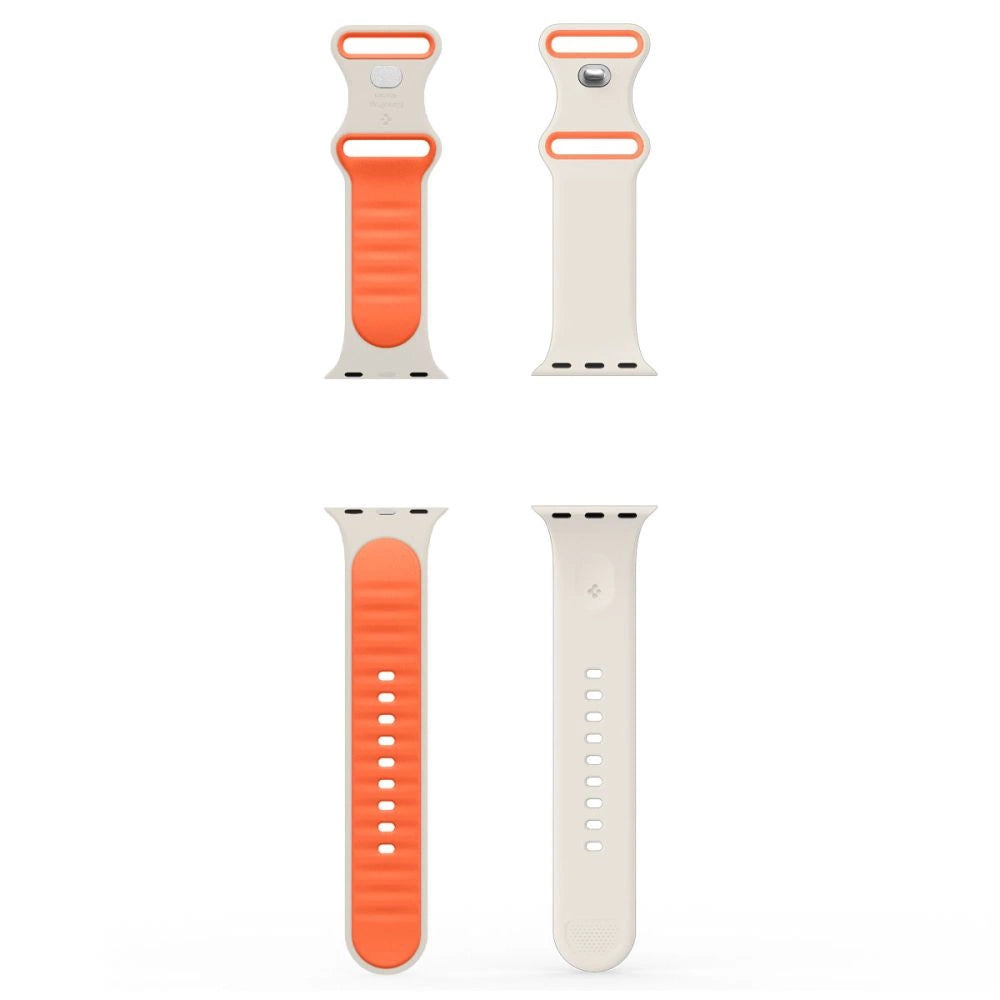 Spigen Nano Pop Strap til Apple Watch 44/45/46/49 mm - Beige-Orange