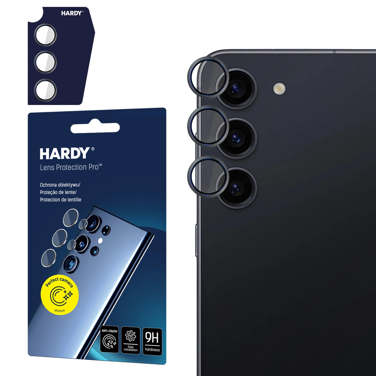 3mk HARDY Lens Protection Pro Glass til Samsung Galaxy S23 / S23+