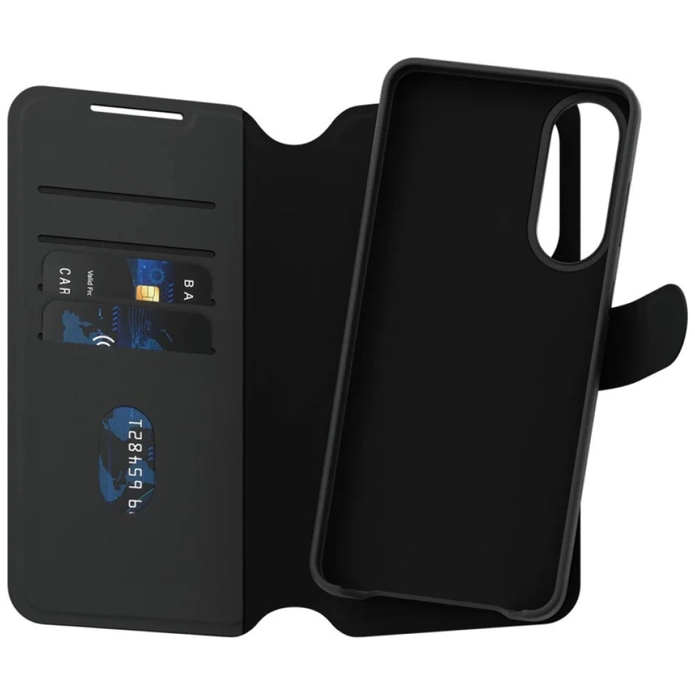 CARE af PanzerGlass Feature Tango 2in1 Wallet Qi Case til Samsung Galaxy S25 Edge - sort
