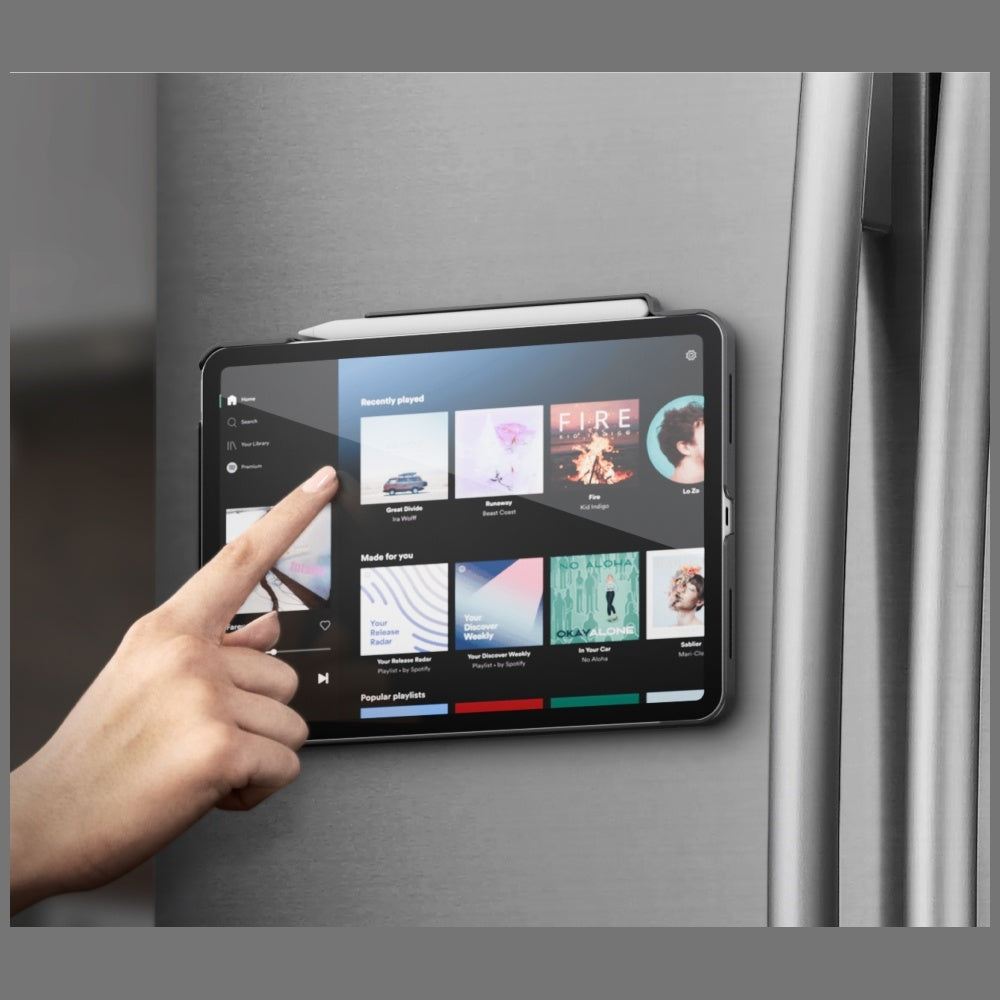 Uniq Rovus Snapmount Magnetic 360 Rotating Fjernbar forside til iPad 11" 2025 / iPad 10.9" 2022 (10 generation) - marineblå