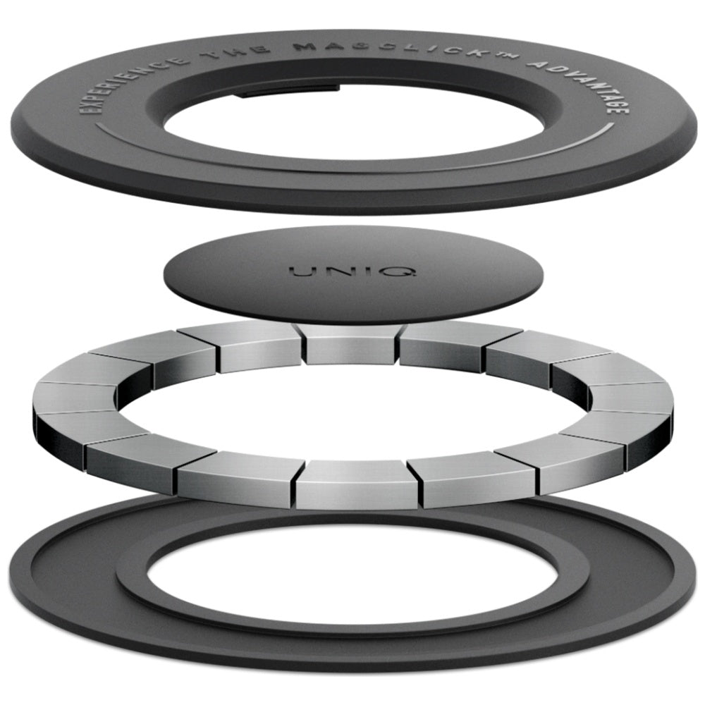 Uniq SnapMount selvklæbende magnetholder - sort