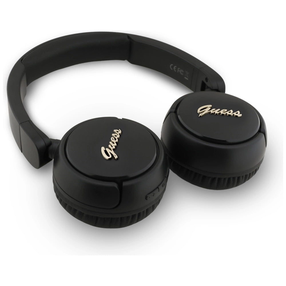 Guess Metal Logo Script Over-Ear Headphones - sort