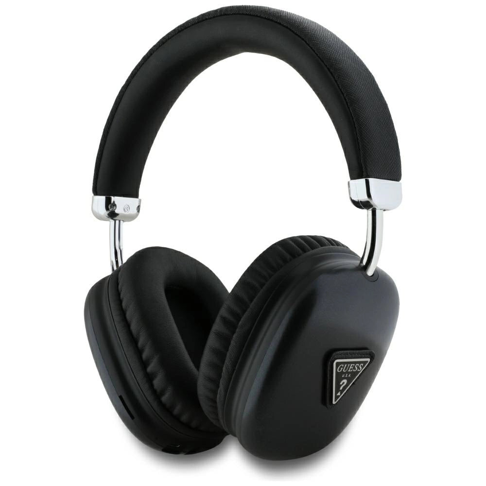 Guess Metallic Triangle Logo Over-Ear Headphones - sort