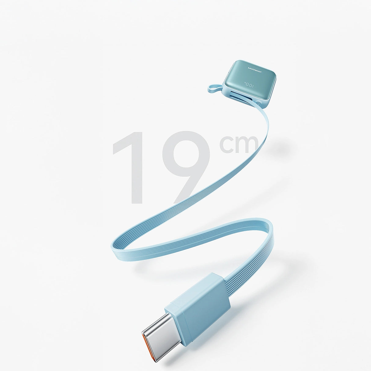 Joyroom JR-PBF27 22.5W 10000mAh Powerbank med to indbyggede kabler - Blå