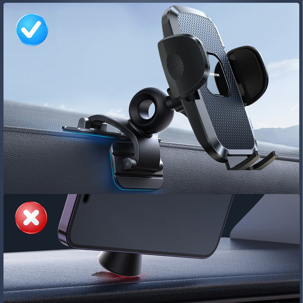 Joyroom JR-ZS259 klemme bilholder med tre justerbare ben - sort