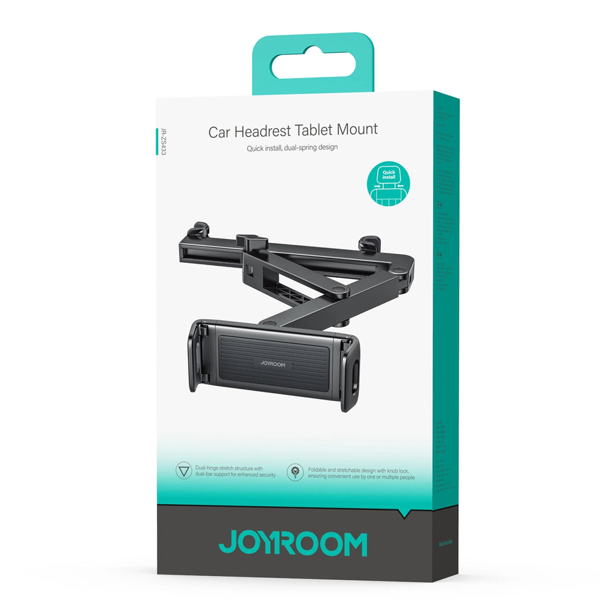 Joyroom JR-ZS433 hovedstødholder - sort