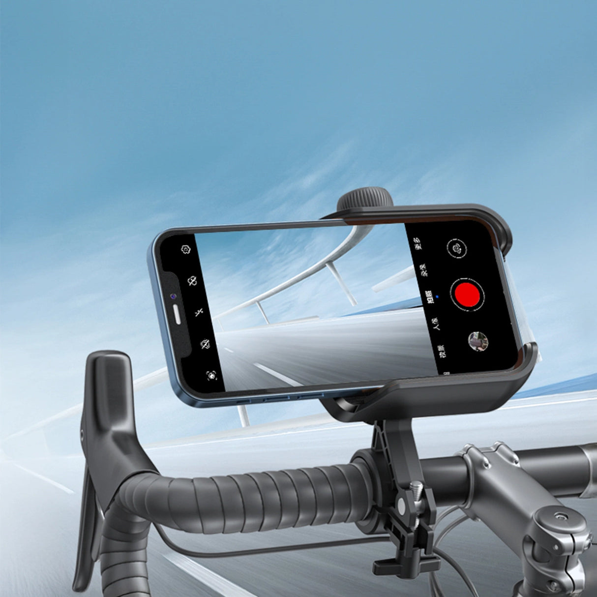 Joyroom JR-ZS431 phone holder for bike, motorcycle, scooter - black