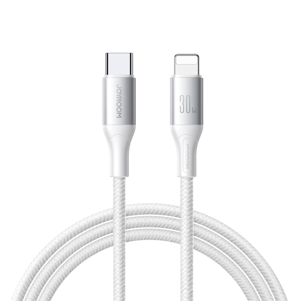 Joyroom S-A28 Flash Series 30W USB-C to Lightning cable 1m - white