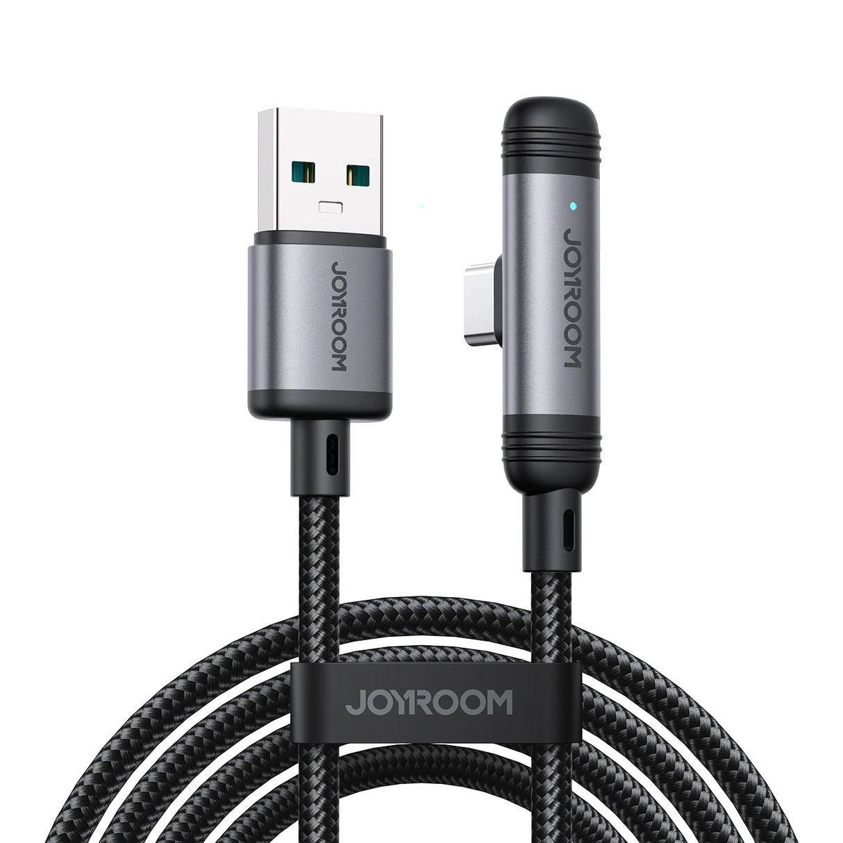Joyroom S-A56 EnjoyX Series 90° USB-A - USB-C 3A kabel 1,2 m - sort