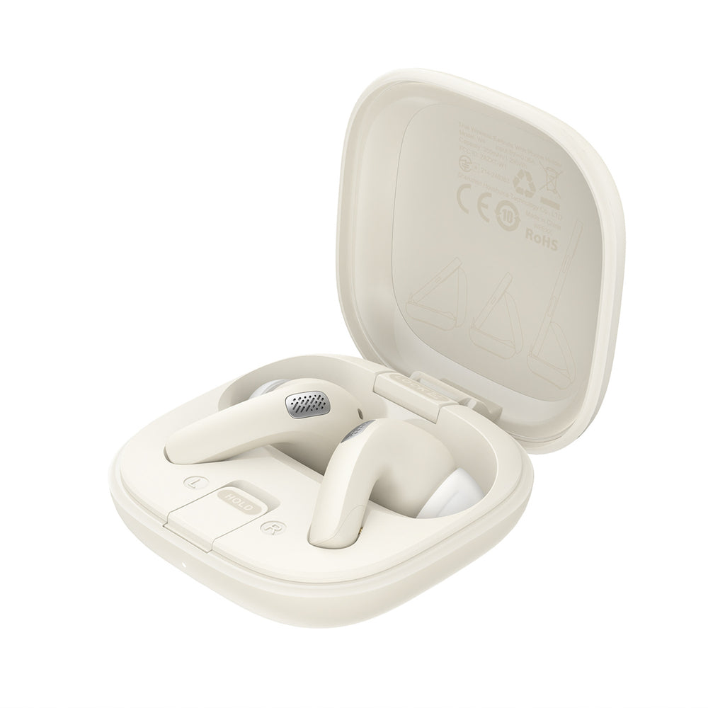 Acefast W4 TWS in-ear wireless headphones with phone stand function - white