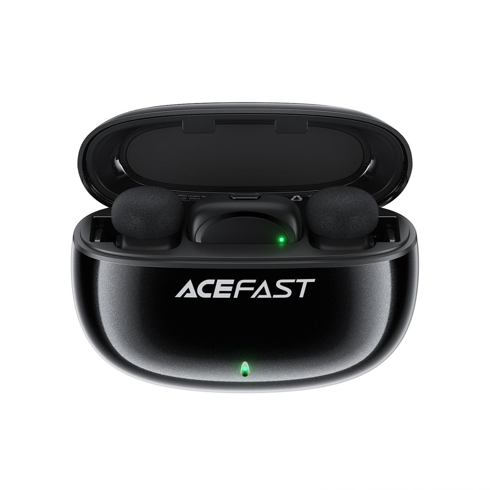 Acefast R2 Wireless Lavalier Microphones - Black