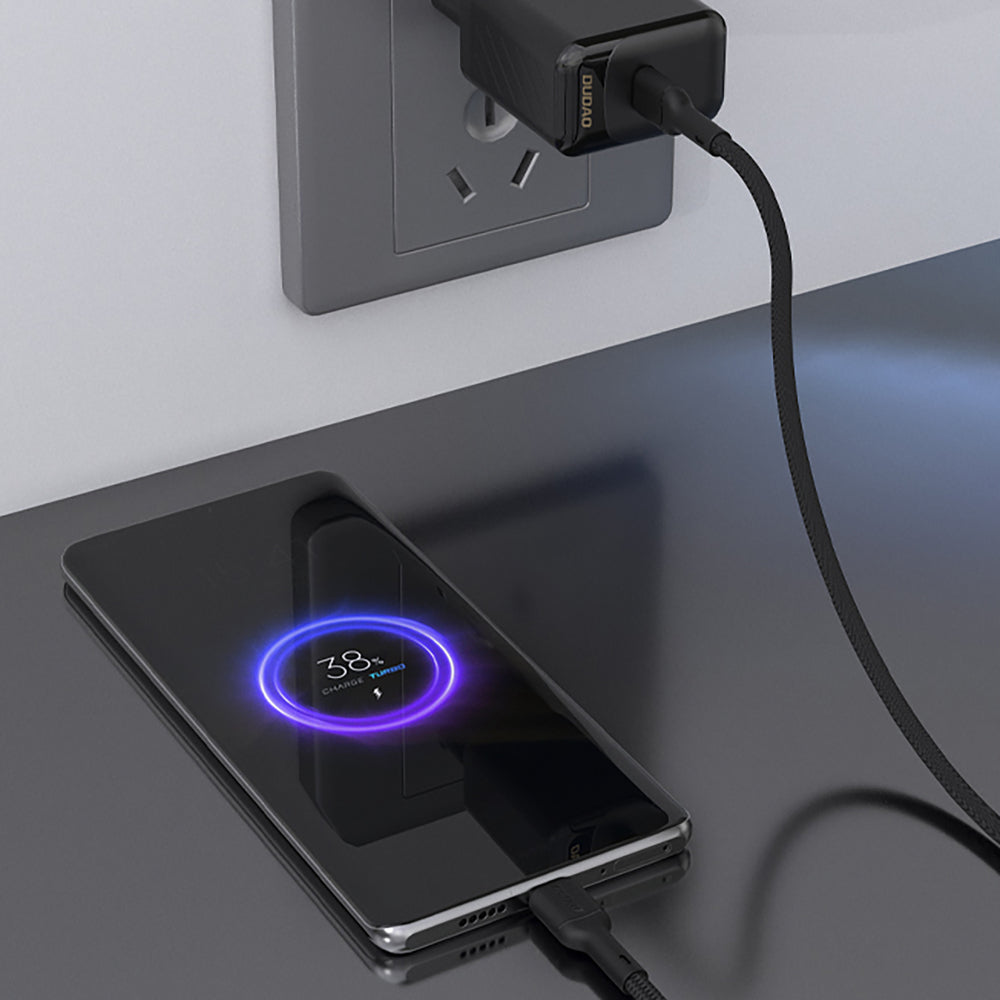 Dudao L9C 65W USB-C - USB-C 1m Kabel - sort