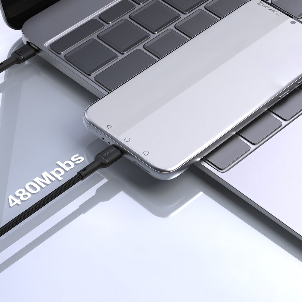 Dudao L9C 65W USB-C - USB-C 2m Kabel - sort