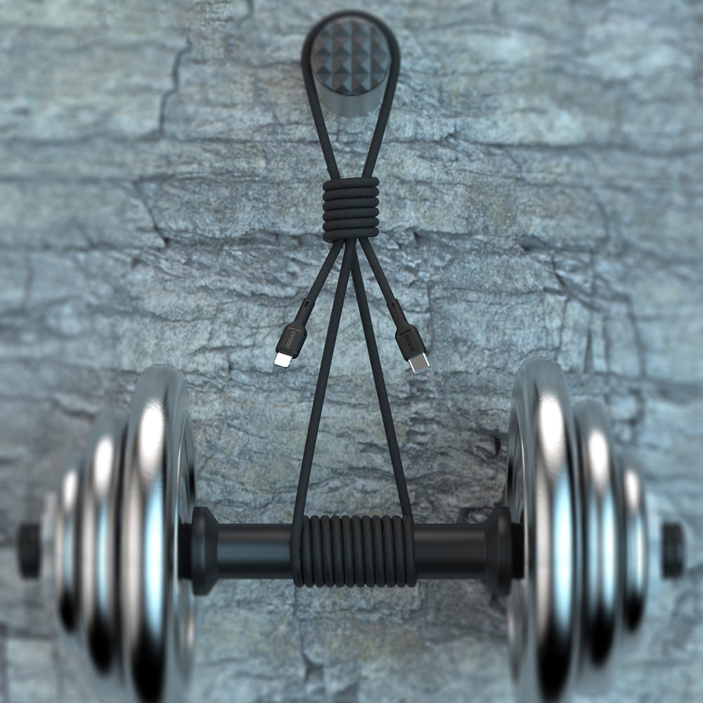 Dudao L9X 30W USB-C - Lightning Cable 2m - sort