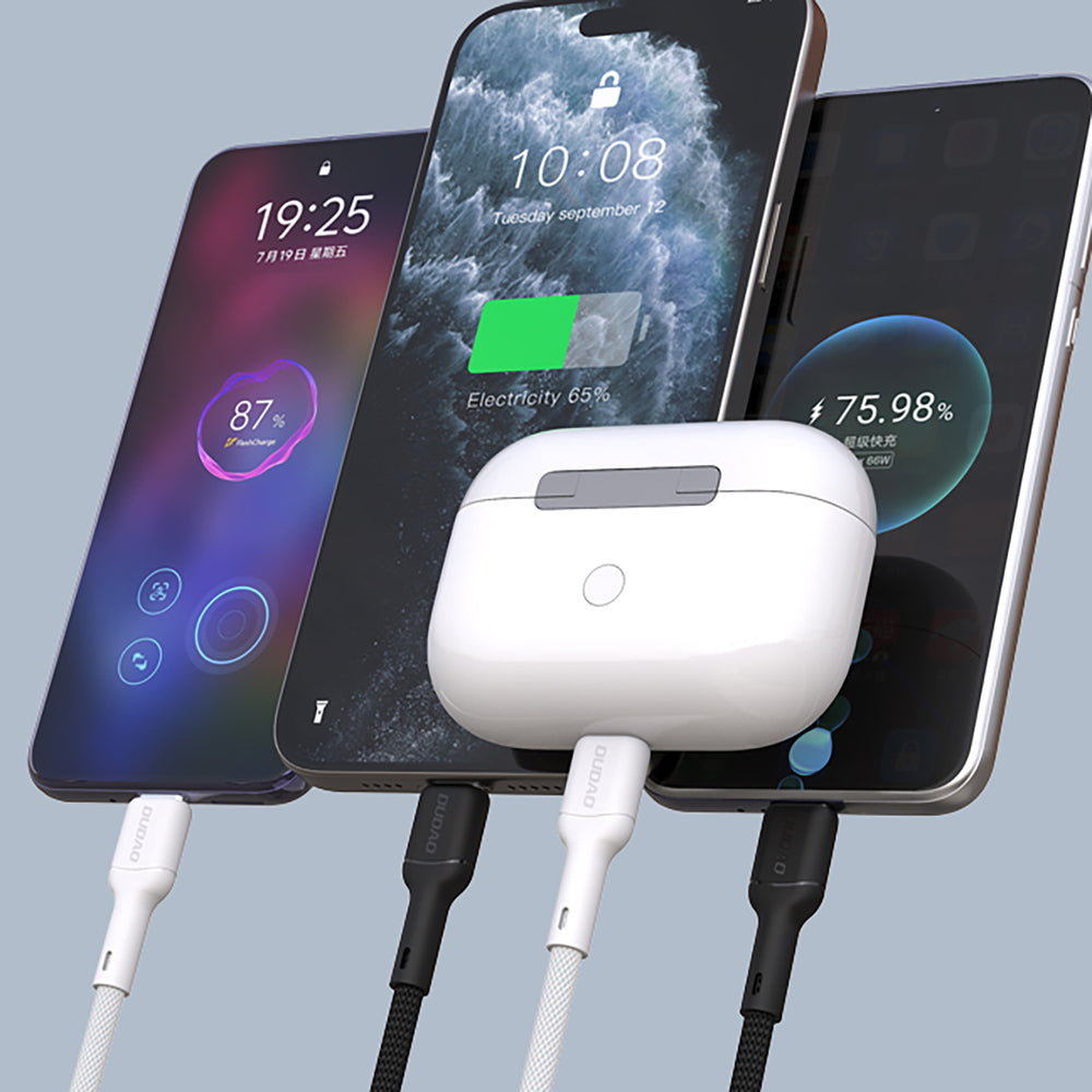 Dudao L9X 30W USB-C - Lightning Cable 2m - White