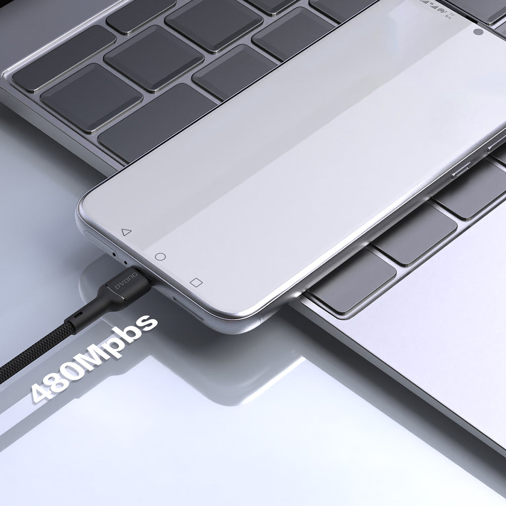 Dudao L9T 5A USB-A - USB-C Kabel 1m - sort