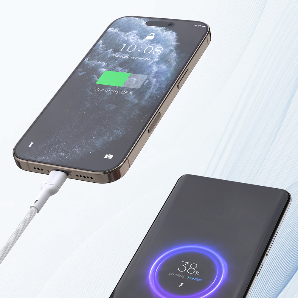 Dudao L9C Max 240W PD USB-C - USB-C Kabel 1,2m - Hvid