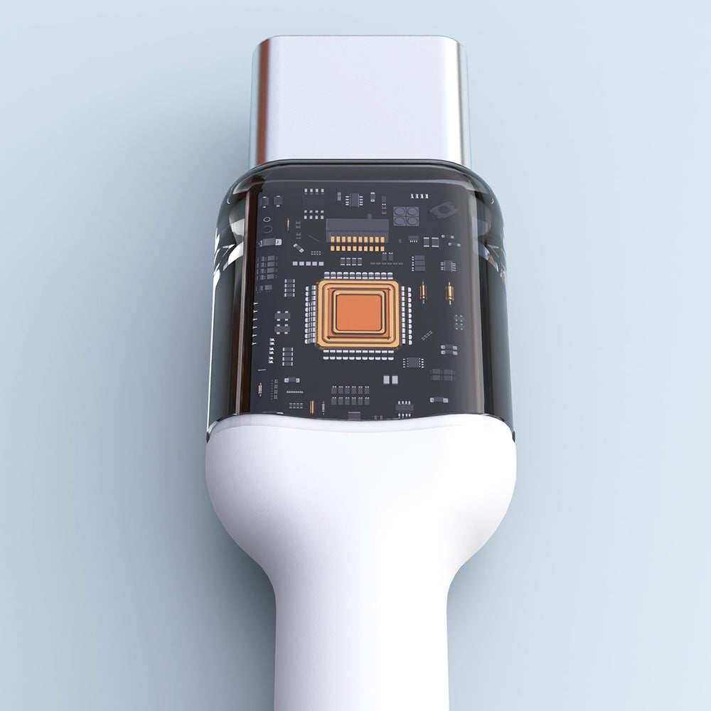 Dudao L9C Max 240W PD USB-C - USB-C-kabel 1,2 m - hvid