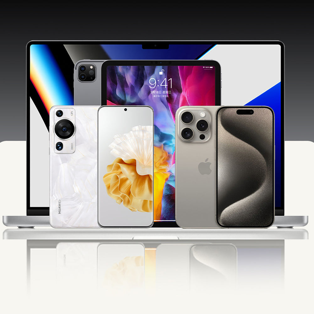 Dudao L20 Pro 4-i-1 USB-A / USB-C - Lightning / USB-C-kabel - sort