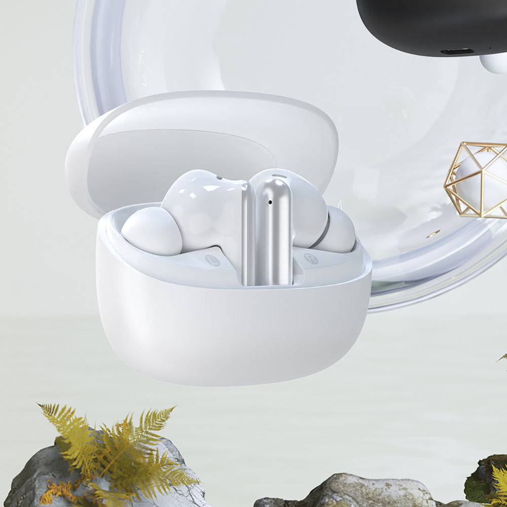 Dudao U21 TWS ANC ENC Bluetooth trådløse hovedtelefoner - hvid