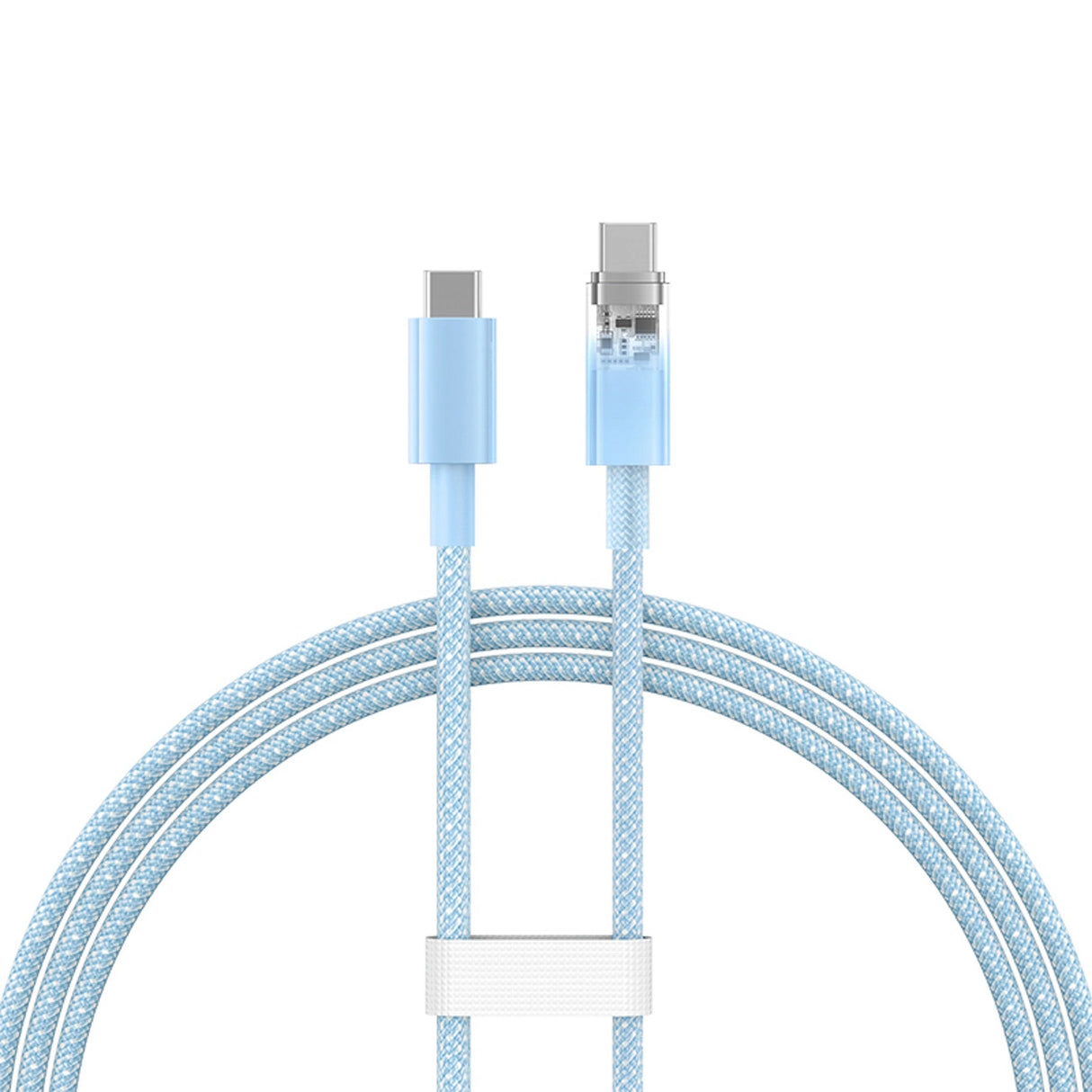 Baseus Explorer 100W USB-C - USB-C-kabel med intelligent temperatur sensor 1m - Blå