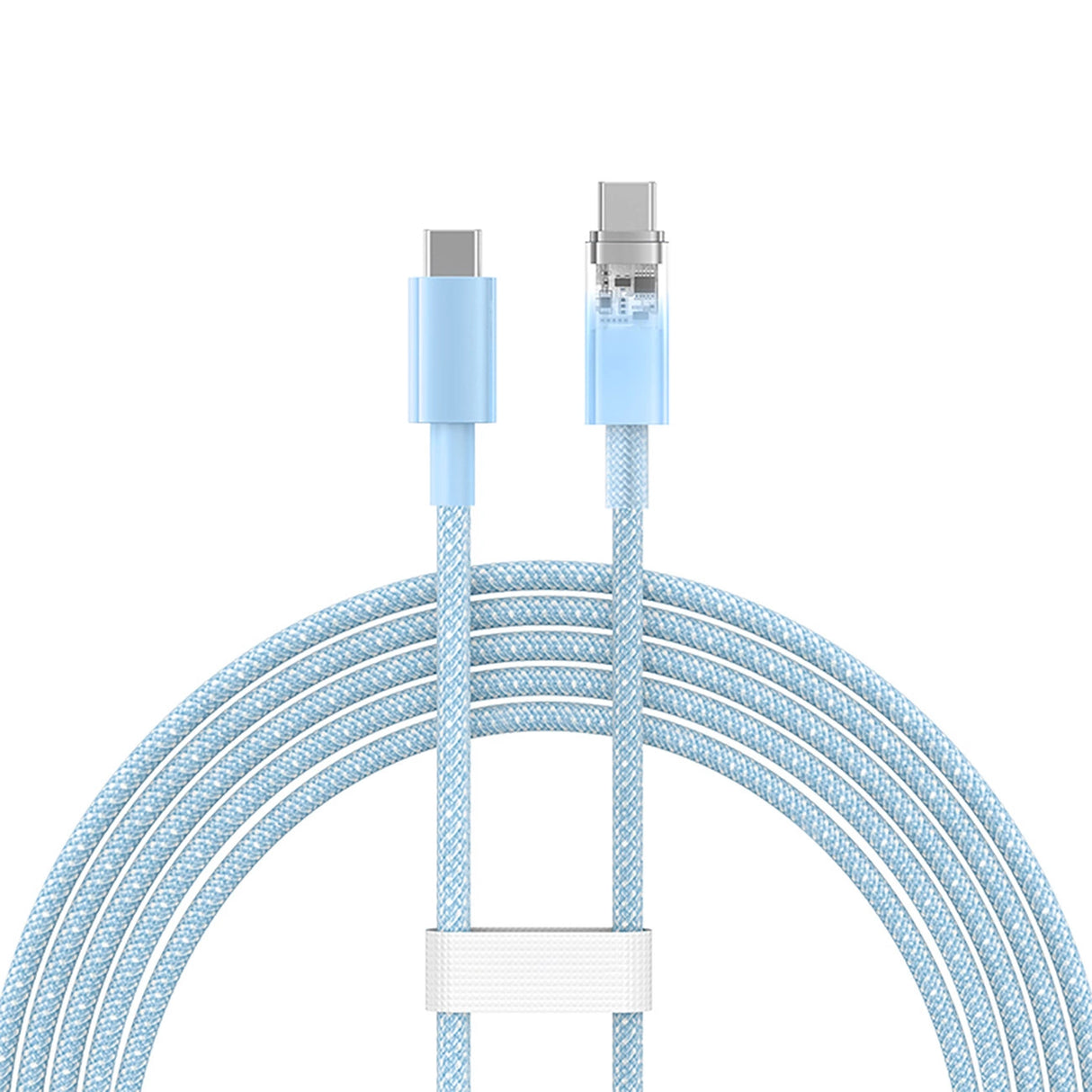 Baseus Explorer 100W USB-C - USB-C-kabel med intelligent temperatur sensor 2m - Blå