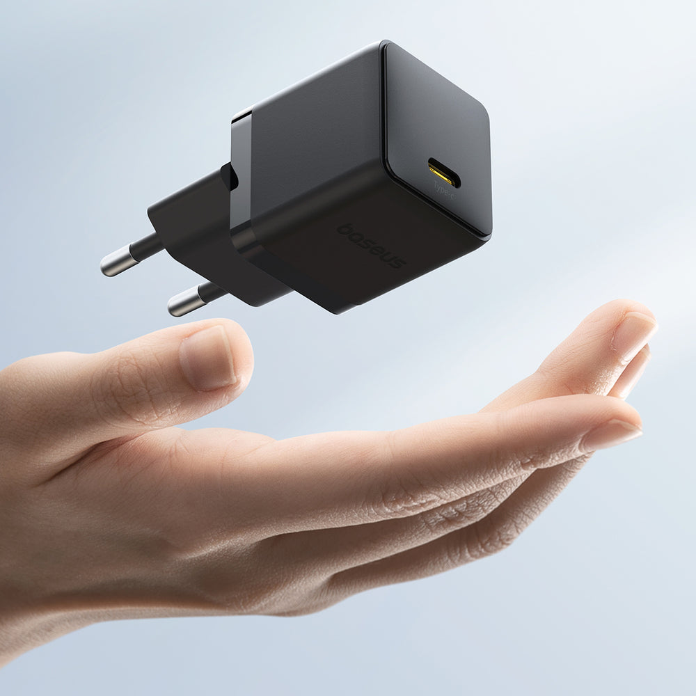 Baseus Palm 20W USB-C Wall Charger - sort