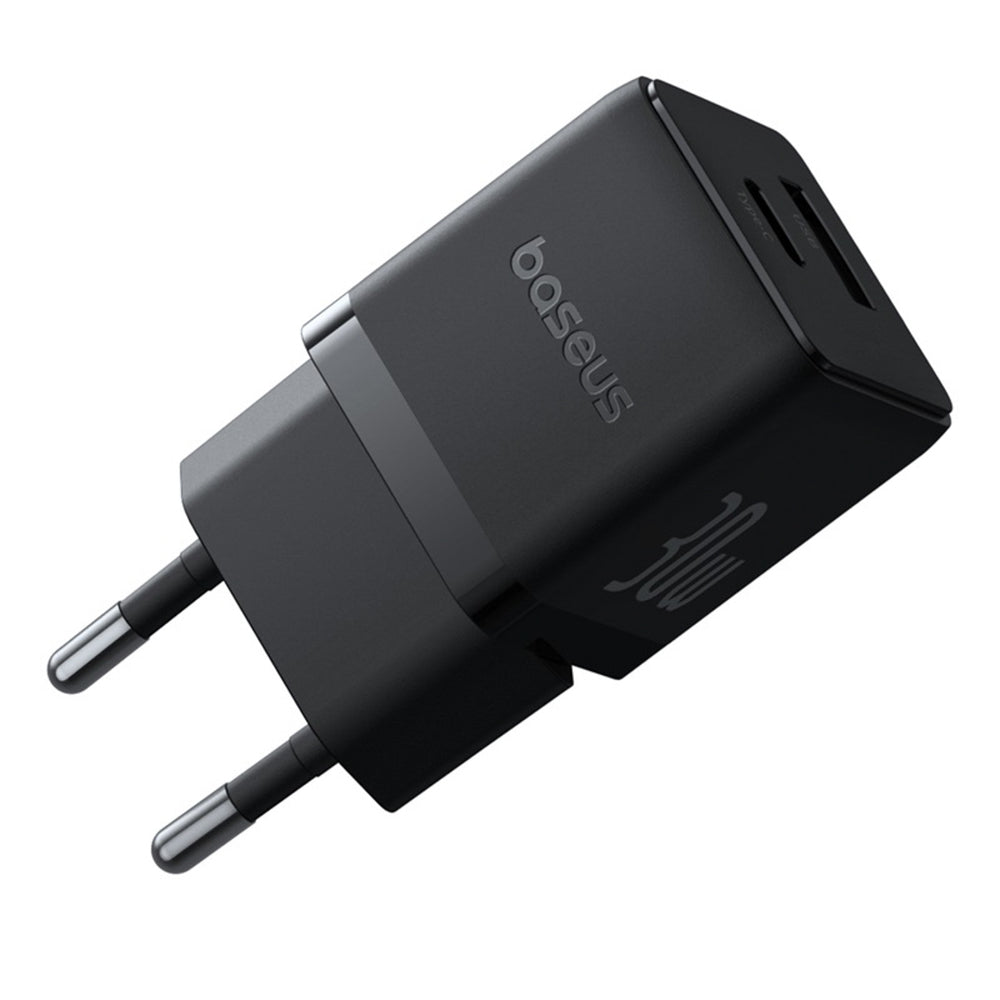 Baseus Palm 30W USB-C USB-A Wall Charger - sort