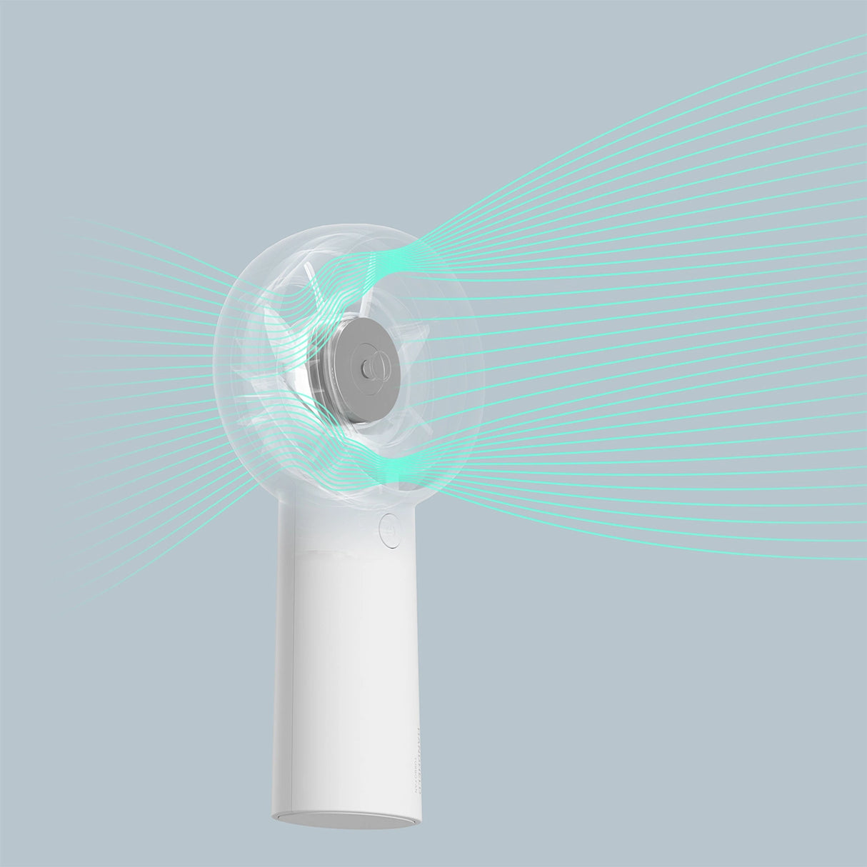 Jisulife håndholdt ventilator Life5 Plus 4000mAh bærbar mini blæser USB-ventilator - hvid