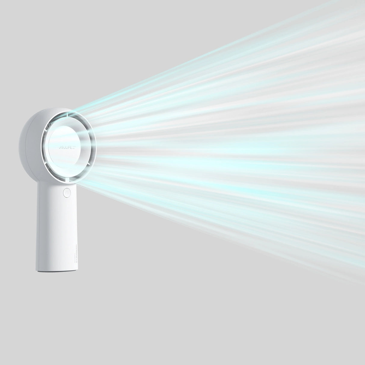 Jisulife håndholdt ventilator Life5 Plus 4000mAh bærbar mini blæser USB-ventilator - hvid
